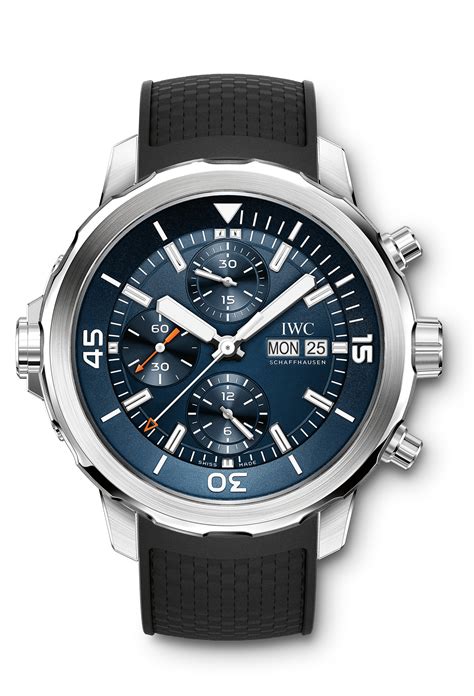 iwc jacques cousteau aquatimer chronograph|iwc 140th anniversary vintage aquatimer.